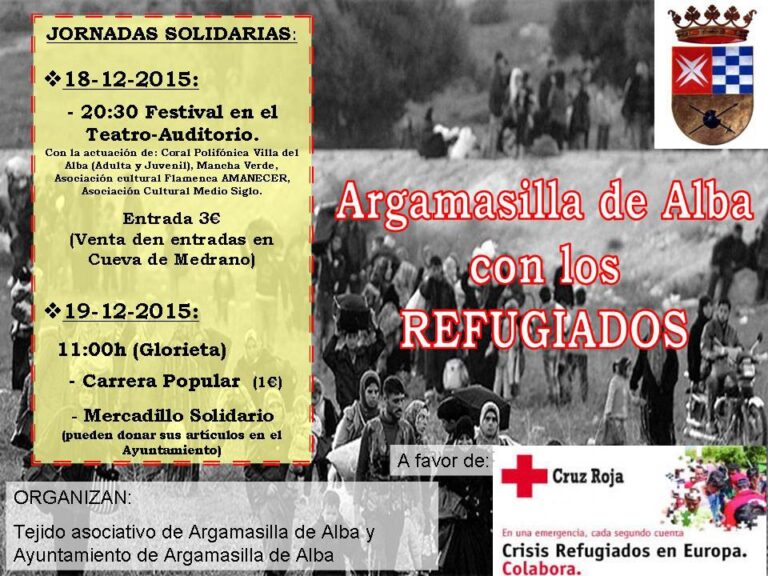 Argamasilla de Alba con los refugiados