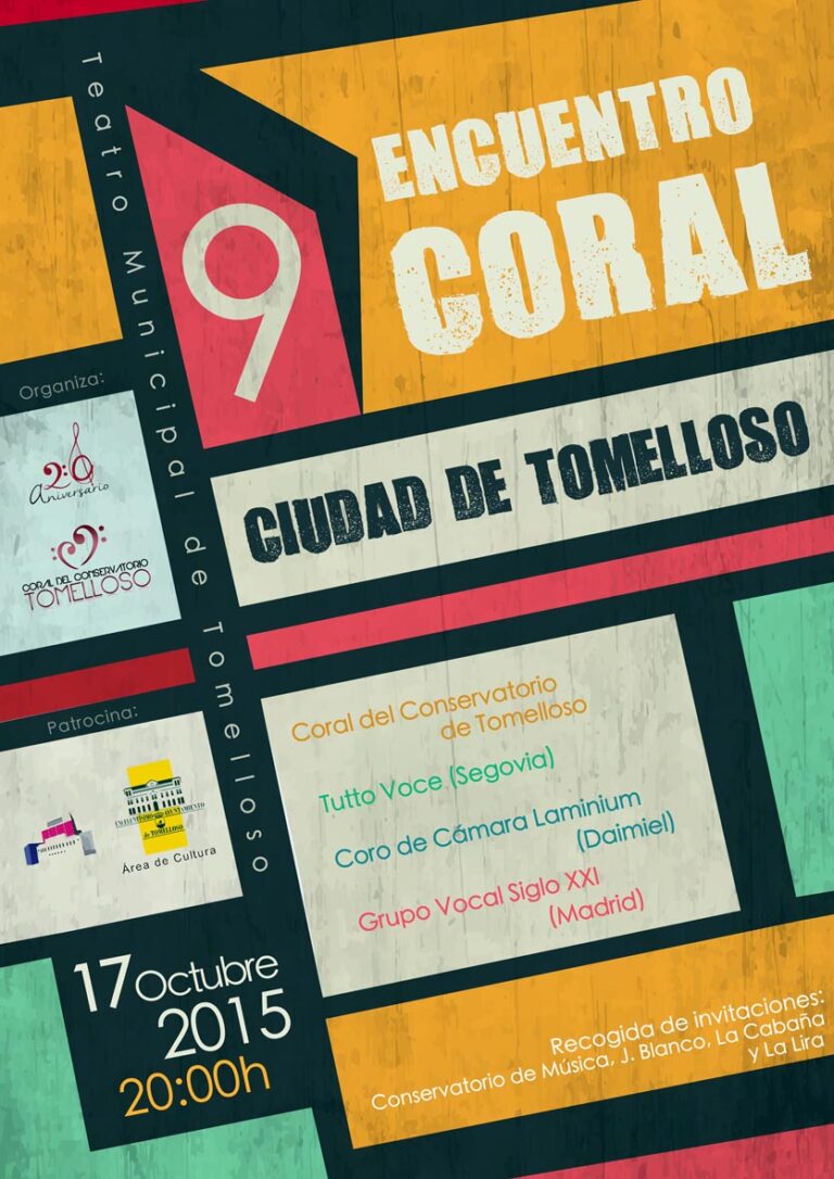 IX Encuentro Coral Ciudad de Tomelloso, el sábado en el Teatro Municpal