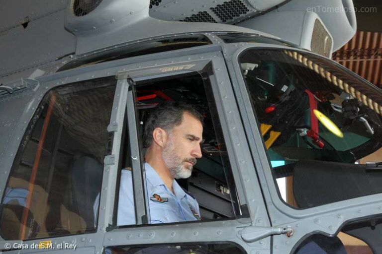 ? La vida familiar de Felipe VI: Visita al Ala 46 en Gran Canaria