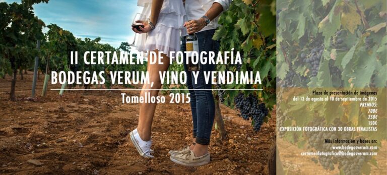 Convocada la II edición del certamen fotográfico nacional “Bodegas Verum, vino y vendimia” incrementando la dotación en premios