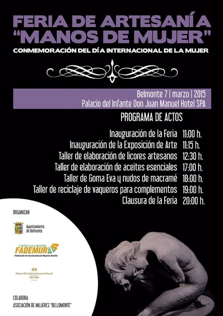 Fademur C-LM conmemora el Día Internacional de la Mujer con una Feria de Artesanía en Belmonte