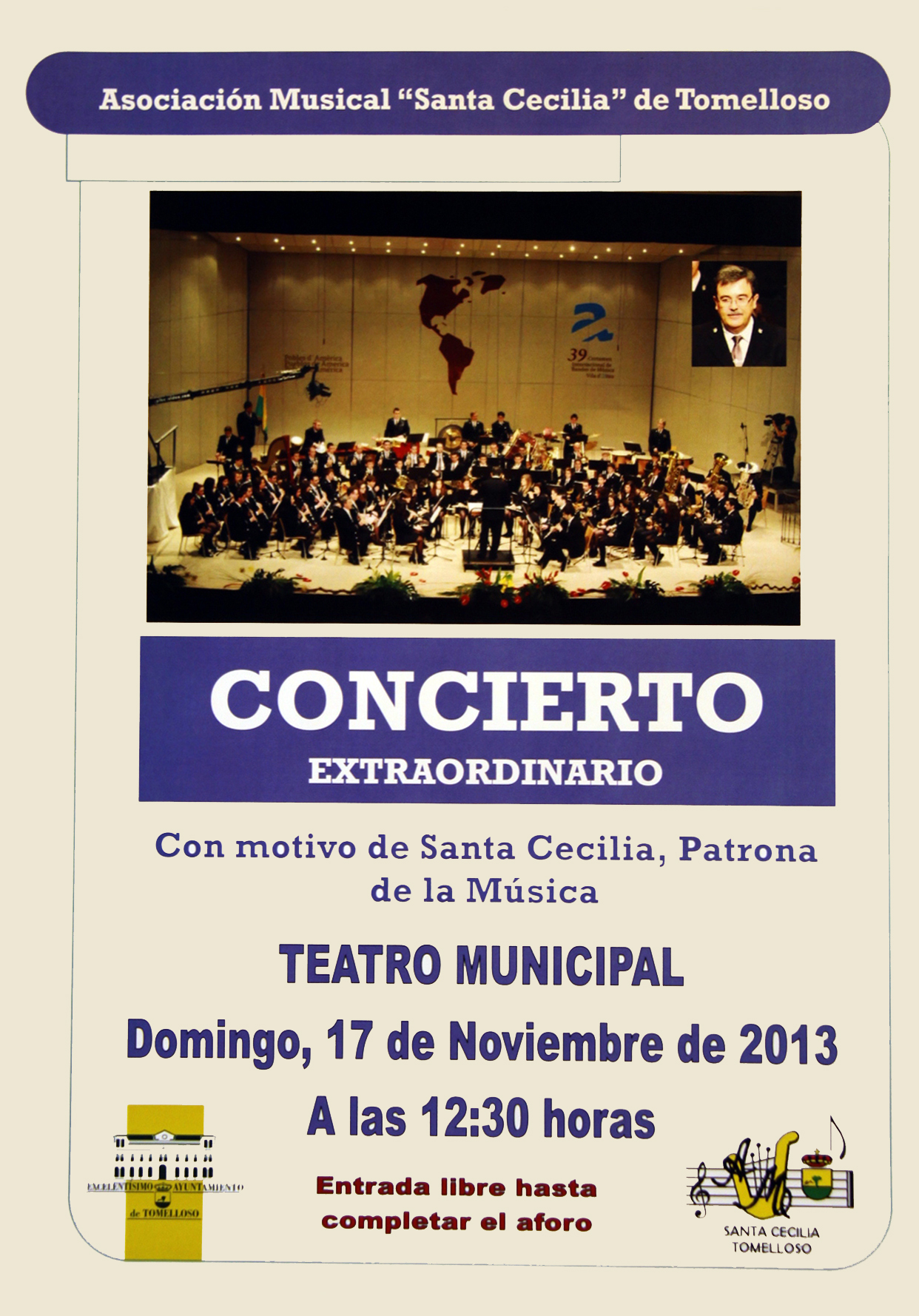 Cartel concierto, S. Cecilia, 17,12,2013