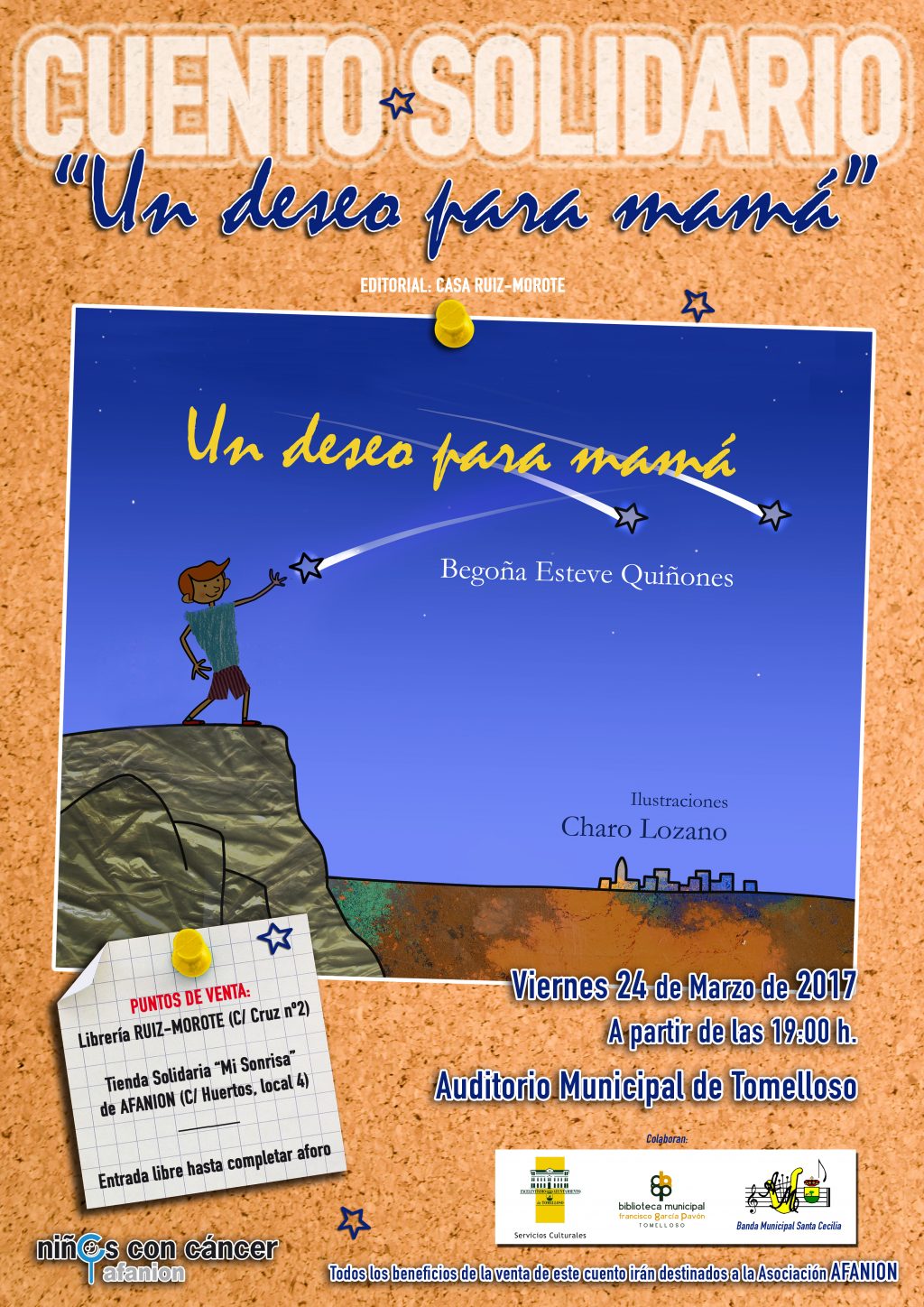 El libro solidario “Un deseo para mamá” se presenta el viernes en Tomelloso