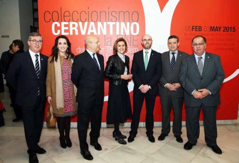 Cospedal y Wert inaguran una exposición de las colecciones sobre Cervantes en la Biblioteca Nacional