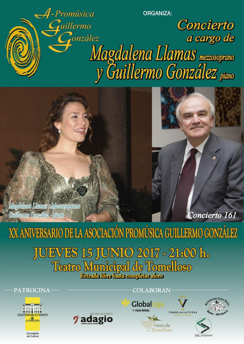 Concierto de la Asociación “Guillermo González”, este jueves en el Teatro Municipal