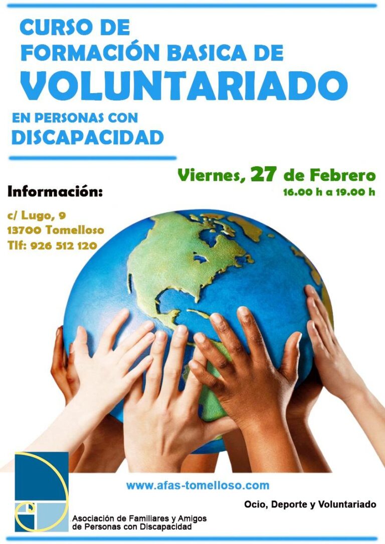 AFAS realiza un curso de formación básica de voluntariado en Personas con Discapacidad