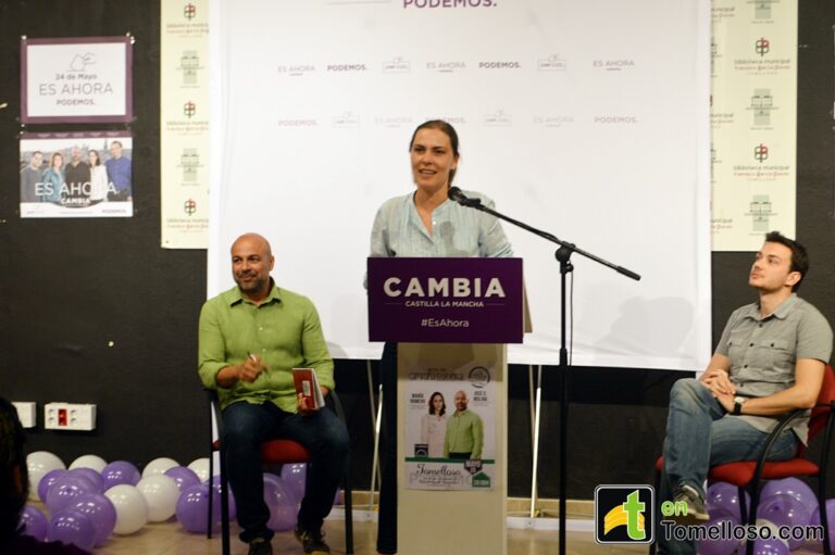 Molina: “El 24 de mayo solo hay dos opciones, el programa en blanco del PP o Podemos, la fuerza del cambio”