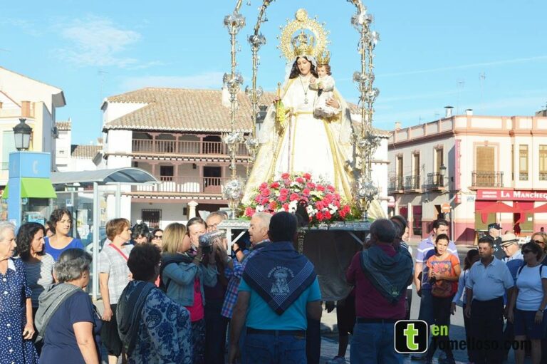 La Virgen de las Viñas ya está en Tomelloso para presidir la Feria y Fiestas 2015