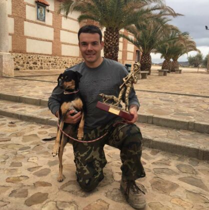 Gabriel Rodríguez Barba, campeón provincial de caza menor con perro en Ciudad Real
