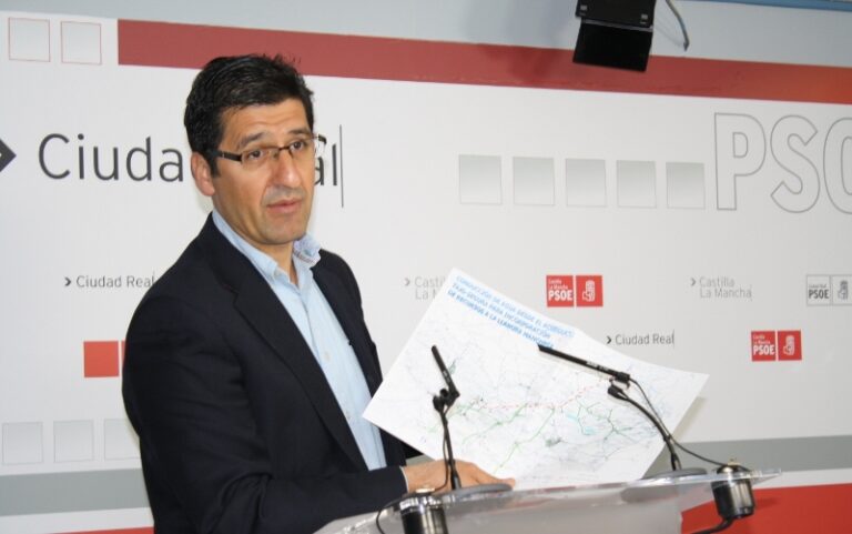 Caballero: “La paralización de la tubería manchega es un golpe mortal al abastecimiento de agua para la provincia de Ciudad Real”