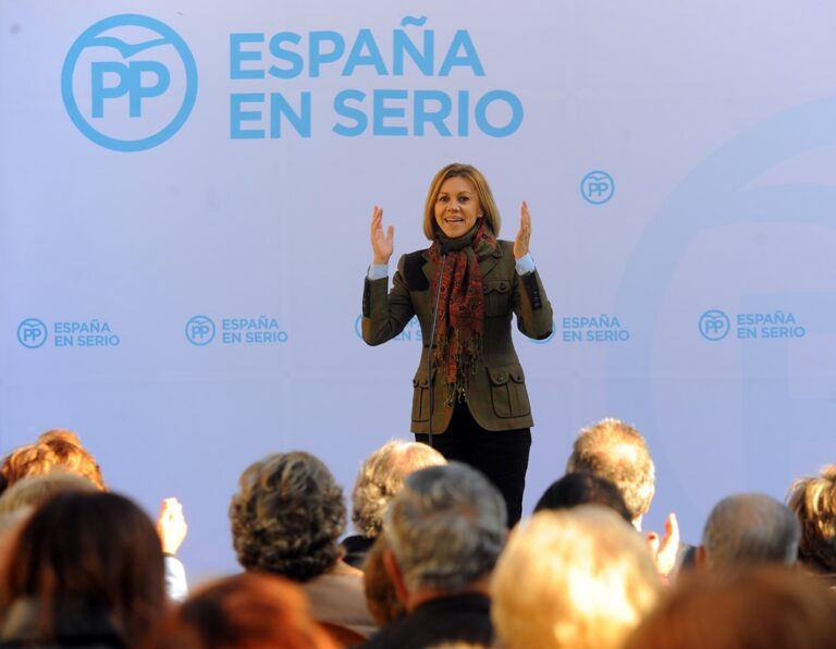 Cospedal subraya que en las próximas elecciones generales “cada voto cuenta” para que gobierne el Partido Popular