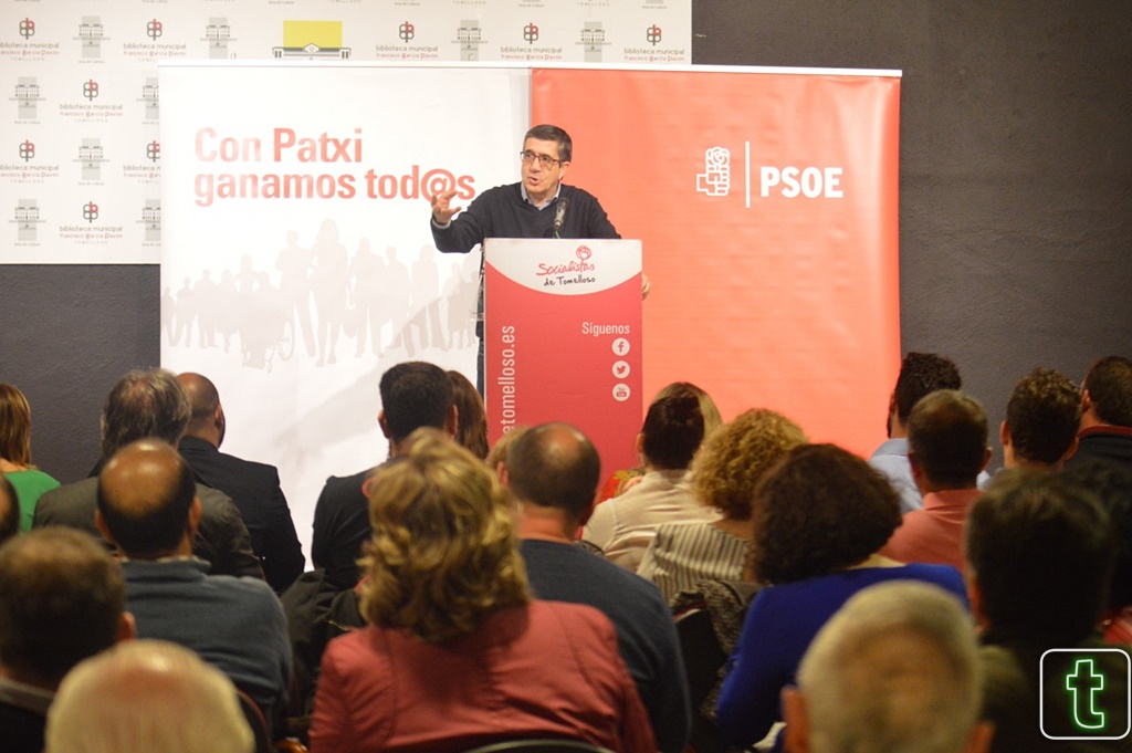 Patxi López aboga en Tomelloso por la unidad en el PSOE tras el proceso de primarias