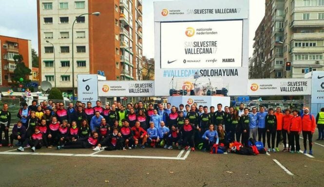 110 atletas del Manchathon corren la San Silvestre Vallecana