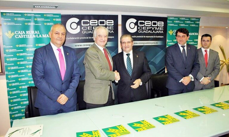Caja Rural Castilla-La Mancha y CEOE-CEPYME Guadalajara renuevan su colaboración institucional