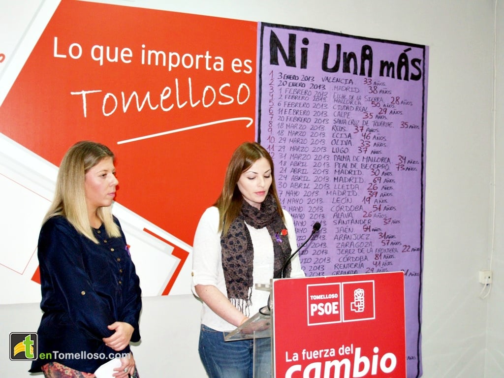 El PSOE de Tomelloso presenta su Campaña contra la Violencia de Género