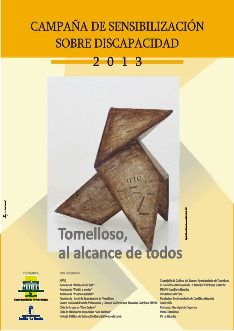 Campaña de sensibilización sobre discapacidad 2013 en Tomelloso
