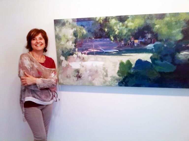 Conchi Aguilar expone su obra en la Posada de los Portales de Tomelloso