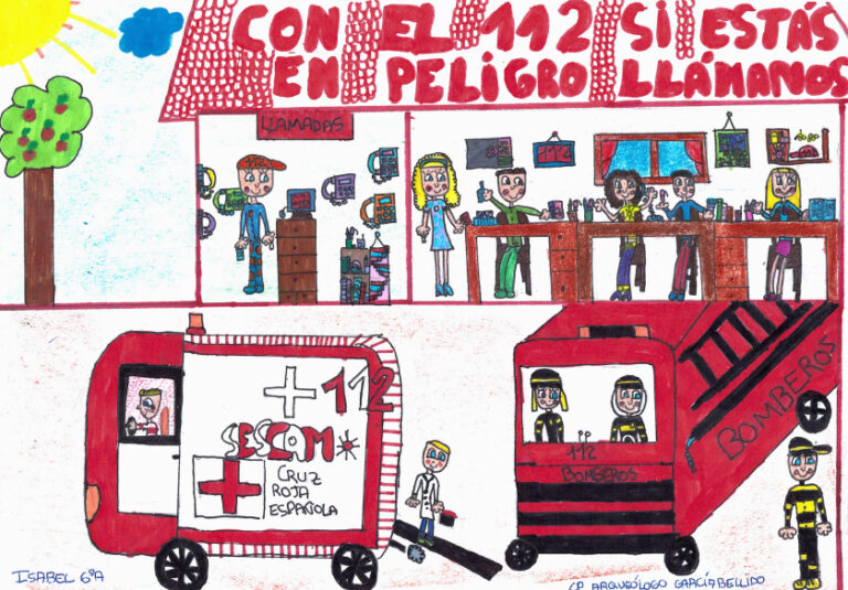 Convocado el IV concurso de dibujo del 112 para escolares de Educación Primaria de Castilla-La Mancha