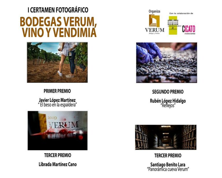 Javier López Martínez, vencedor del I Certamen de Fotografía Verum, Vino y Vendimia de Tomelloso