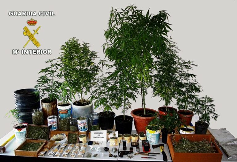 La Guardia Civil detiene a tres personas e imputa a una cuarta por tráfico de drogas en Valdepeñas