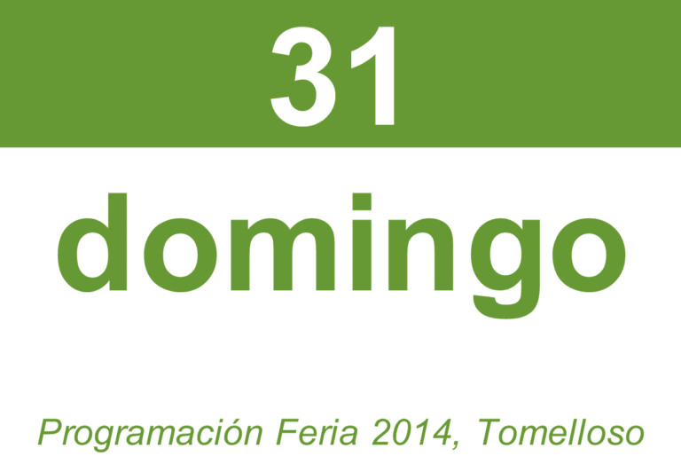 Domingo, 31 de agosto