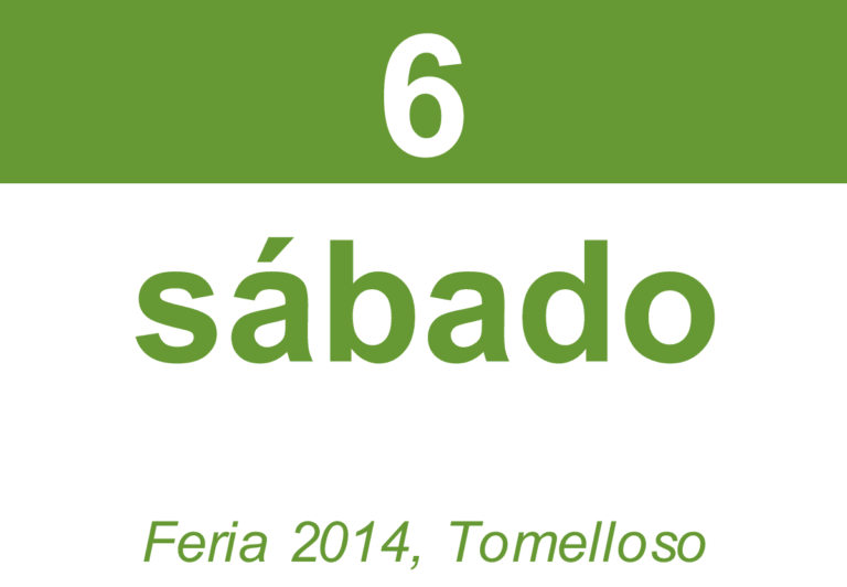 Sábado, 6 de septiembre