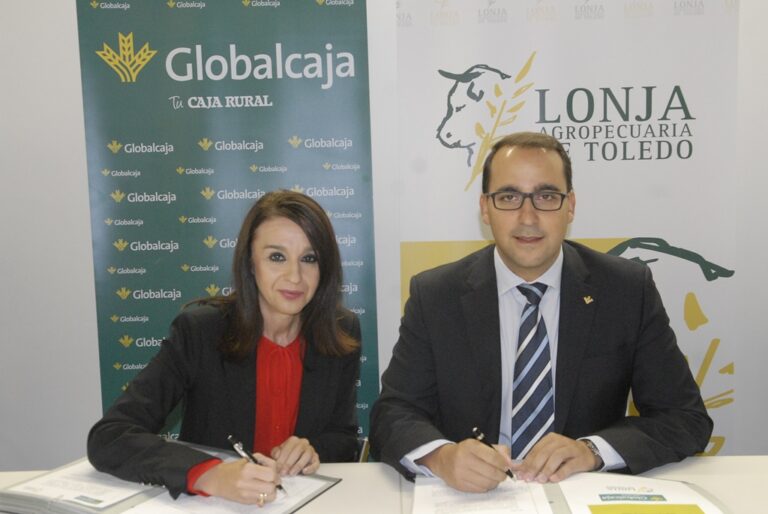 Firmado el convenio entre Globalcaja y la Lonja Agropecuaria de Toledo