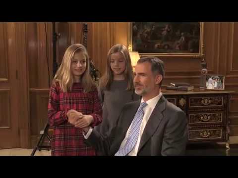 ? La vida familiar de Felipe VI: Grabación del mensaje de Navidad