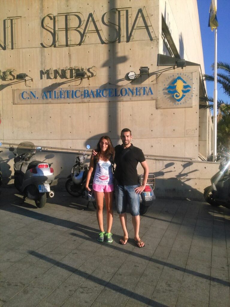 La nadadora de Tomelloso Marta Medina, en el Campeonato de España Infantil