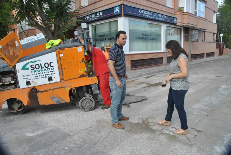 Arrancan las obras de mejora de los pasos de peatones en la Avenida Antonio Huertas
