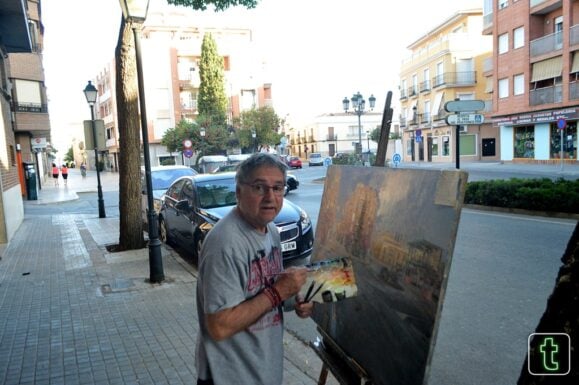 Pintando en las calles de Tomelloso