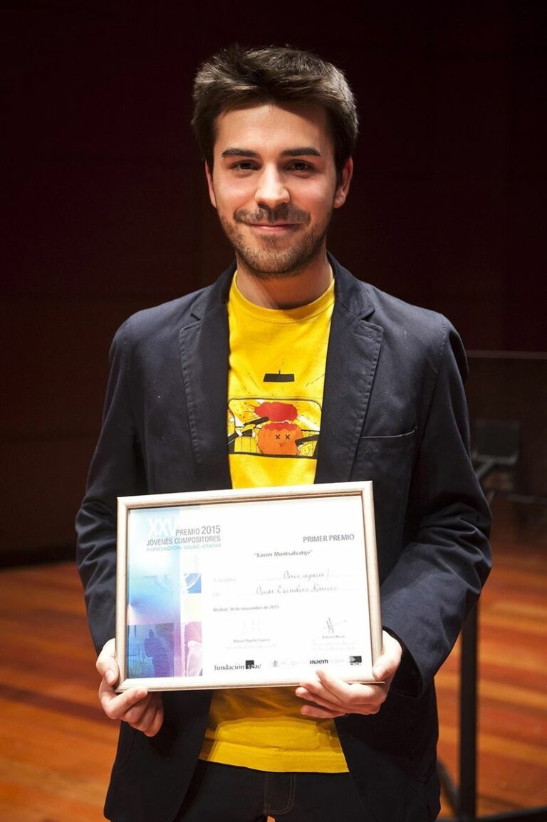 El alcazareño Óscar Escudero, Premio Jóvenes Compositores por ‘Once Again!’