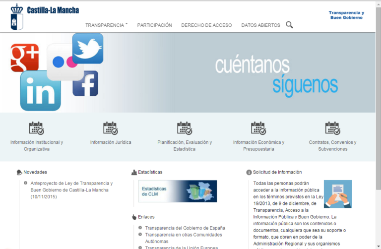 La Junta pone en marcha un nuevo Portal de Transparencia y Buen Gobierno