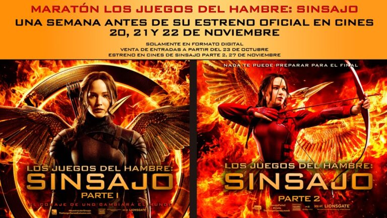 La Dehesa programa un maratón de “Los Juegos del Hambre: Sinsajo”