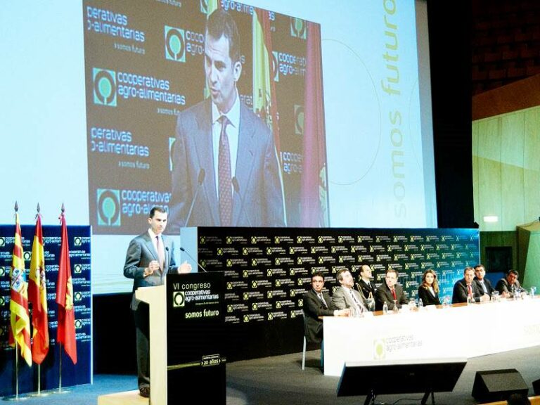 El Rey Felipe VI clausurará el VII Congreso de Cooperativismo Agroalimentario
