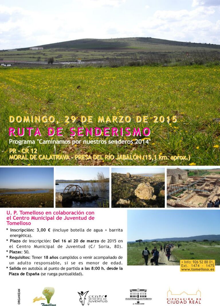 El Centro Joven de Tomelloso organiza una ruta de senderismo