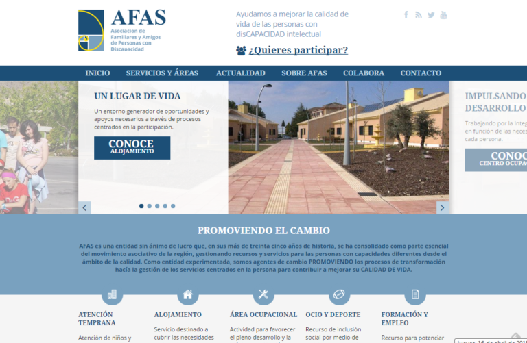 AFAS estrena nueva página web