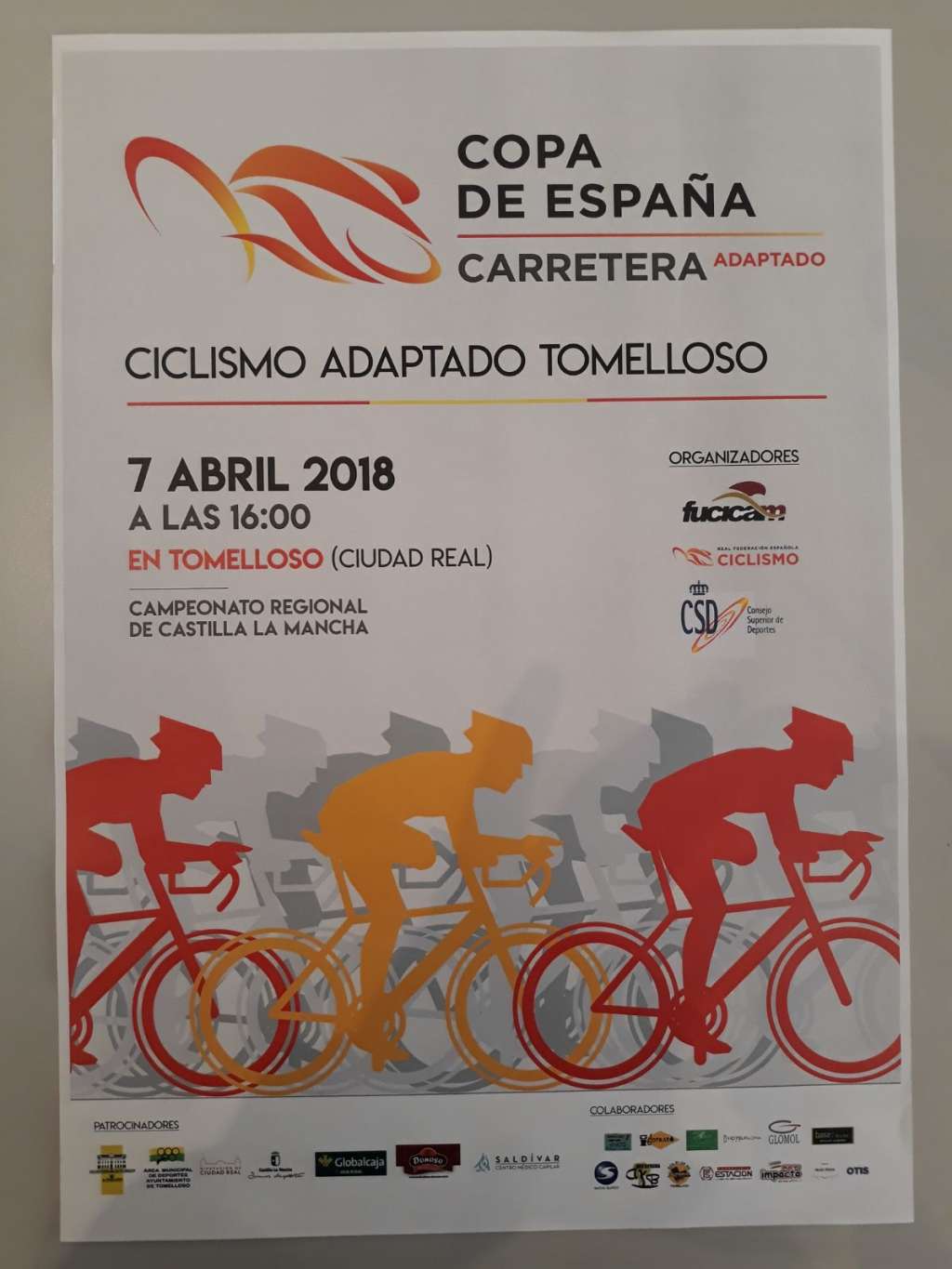 Tomelloso acogerá de nuevo una prueba del Copa de España de Ciclismo Adaptado