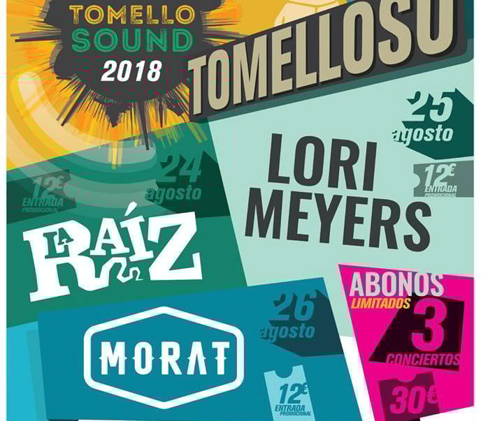 Ya están a la venta las entradas para el TOMELLOSOUND