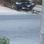 [FOTOS] Un vehículo se sale de la vía en el Paseo San Isidro