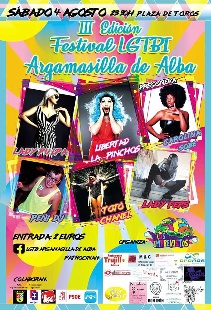 Este sábado tercer Festival LGTBI de Argamasilla de Alba ‘por la visibilidad en las zonas rurales’