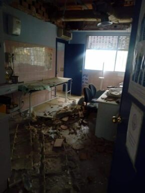[FOTOS] Última hora: se derrumban parte de los techos de Pediatría del centro de salud de Tomelloso