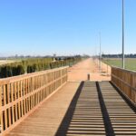 Así luce el renovado puente de la vía verde de Argamasilla de Alba