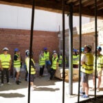 Alumnos y profesores de Arquitectura de la Universidad Politécnica de Valencia visitan la obra de la Casa del Bachiller Sansón Carrasco
