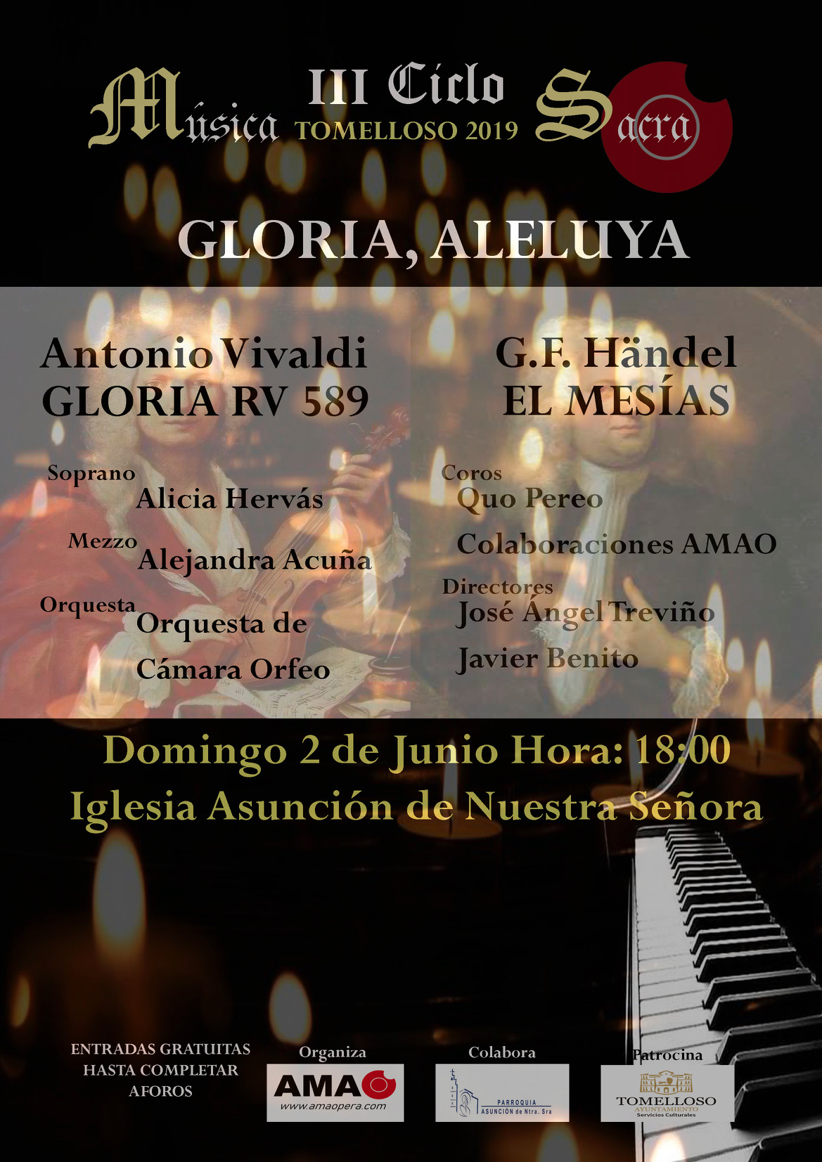 «Gloria, Aleluya» la gran propuesta cultural de AMAO para este domingo en Tomelloso