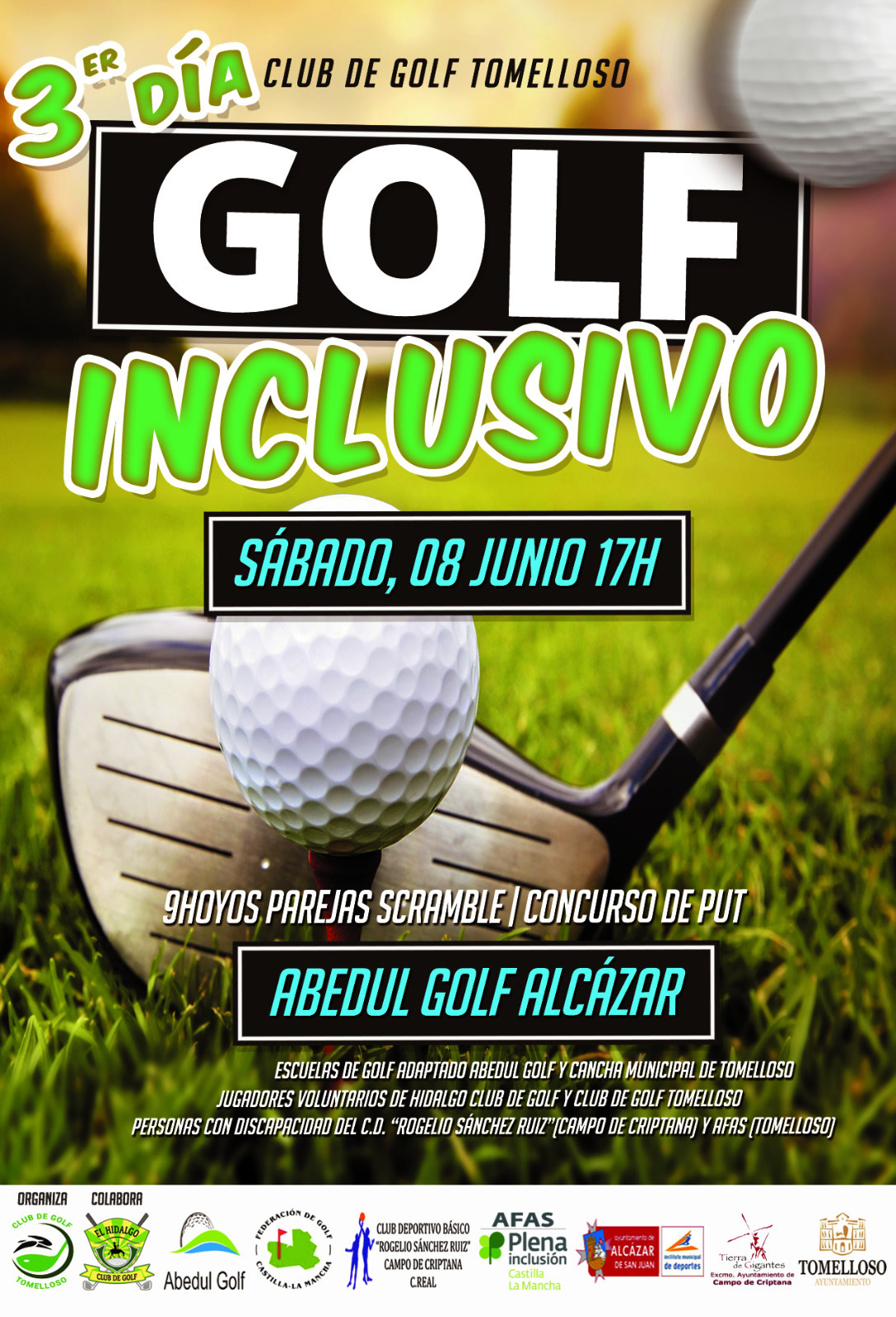 Este sábado se celebrará el III Día de Golf Inclusivo