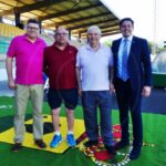 Los veteranos del Atlético Tomelloso reciben su trofeo de campeones de liga