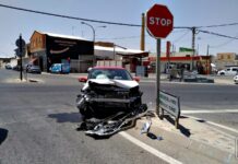 ÚLTIMA HORA: Aparatoso accidente en Tomelloso tras la colisión de dos vehículos