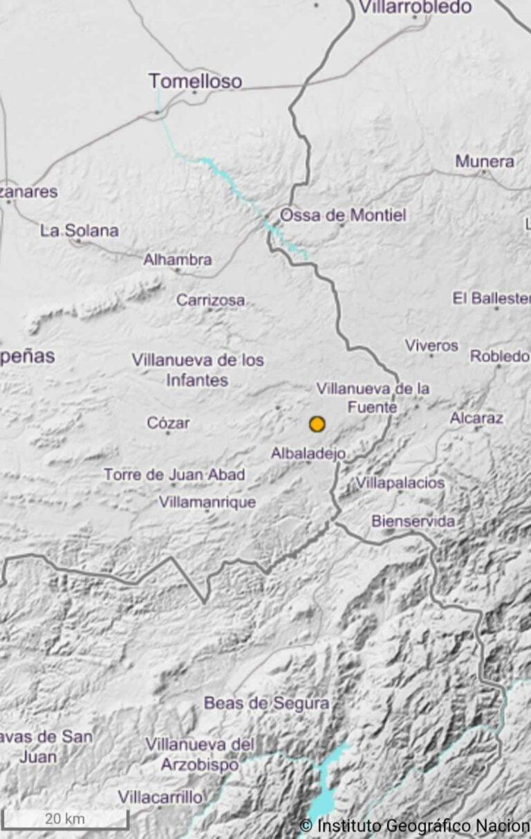 El I.G.N. registra un pequeño terremoto en el Campo de Montiel