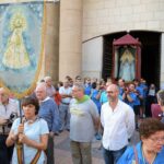 Cientos de argamasilleros y argamasilleras despiden a la Virgen de Peñarroya